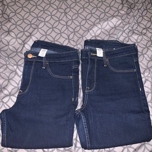 H&M dark blue high waist skinny jean bundle (2)
